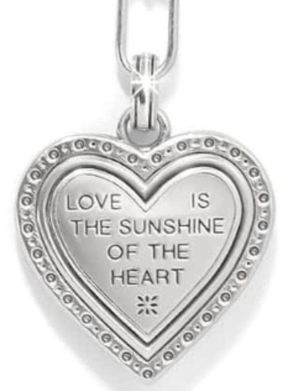 Brighton Collectibles Mosaic Heart Two-tone Necklacel - Picture 3 of 3
